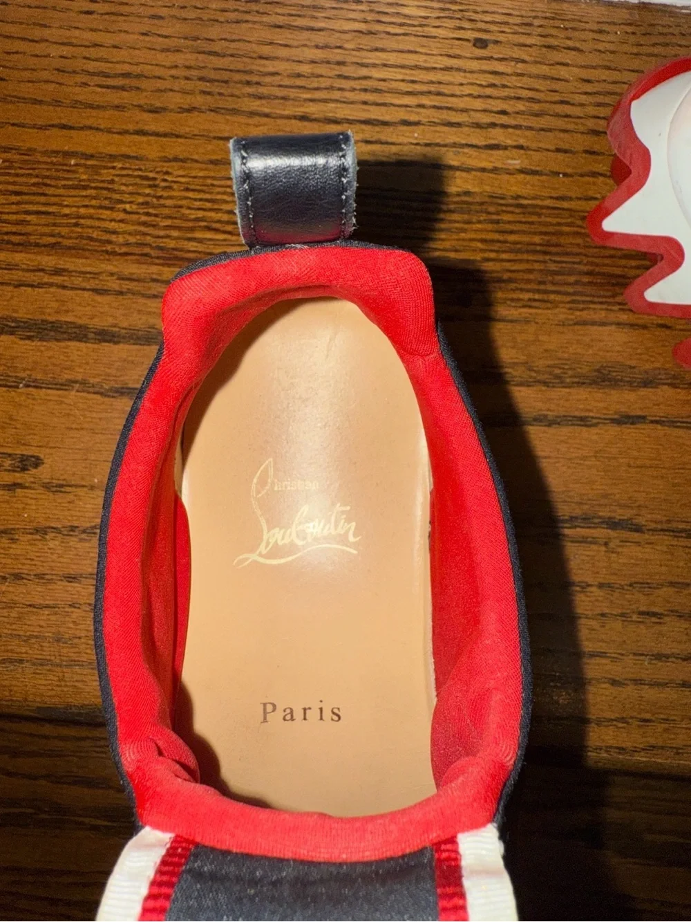 Christian Louboutin Tiketa Run slip-on Black Red Sneakers